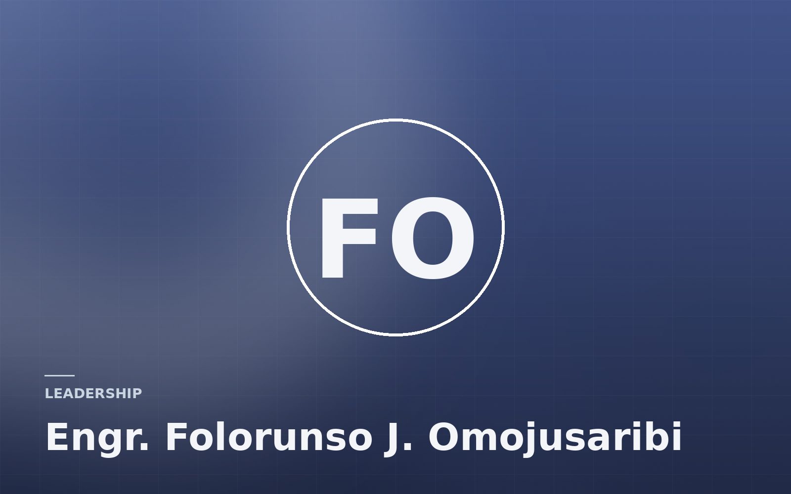 Engr. Folorunso J. Omojusaribi